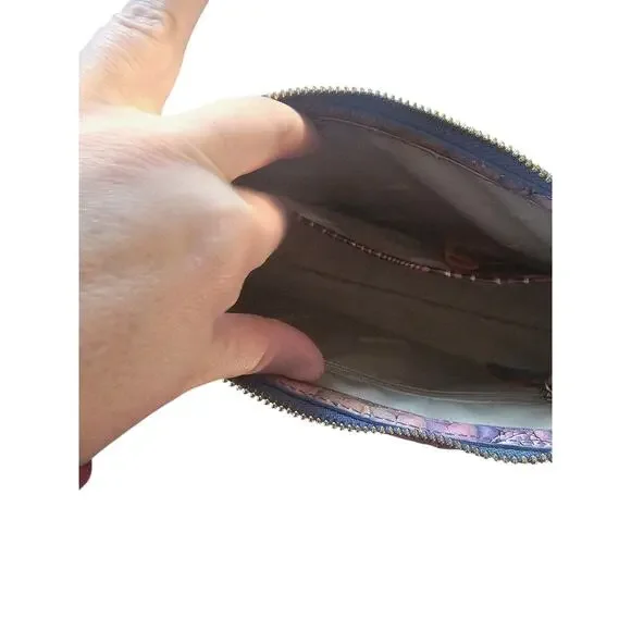 Brahmin multicolor Croc Embossed Shoulder bag - Picture 5 of 8